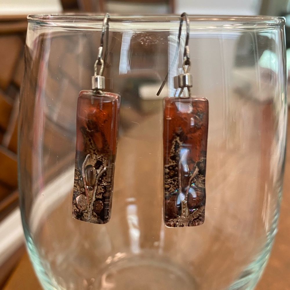 Brown Bubble Earrings